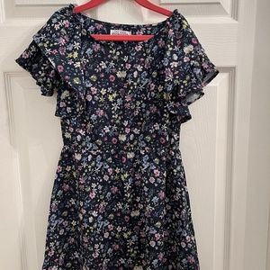 Ten Sixty Sherman Girls by Ben Sherman Floral Dress Size Medium Ruffle Sleeves